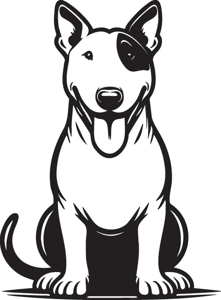 stier terriër hond illustratie. vector