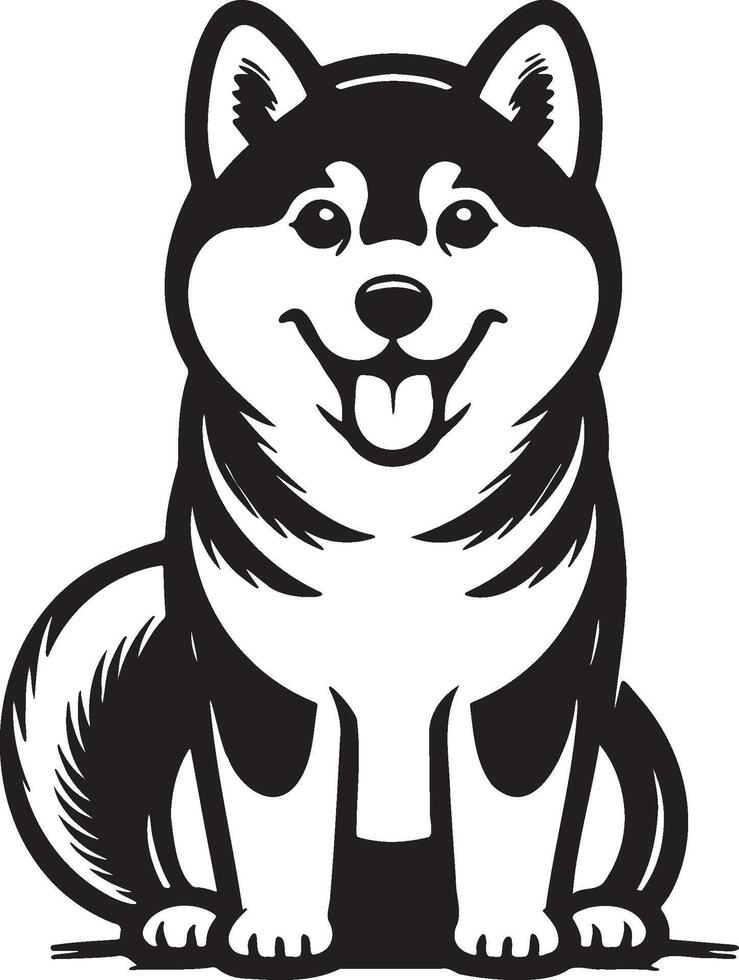 shibu inu hond illustratie. vector