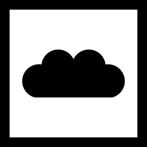 Vector wolk pictogram