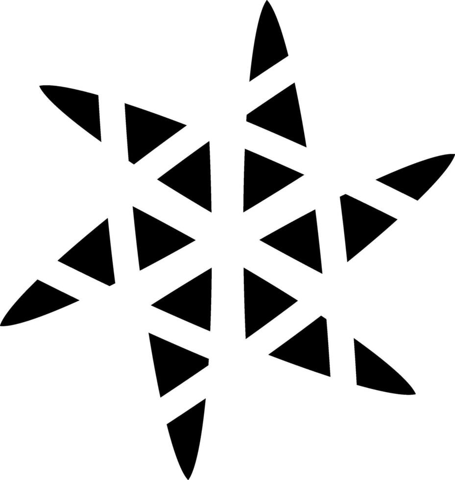 driehoeken in de vorm van een decoratief mandala vector