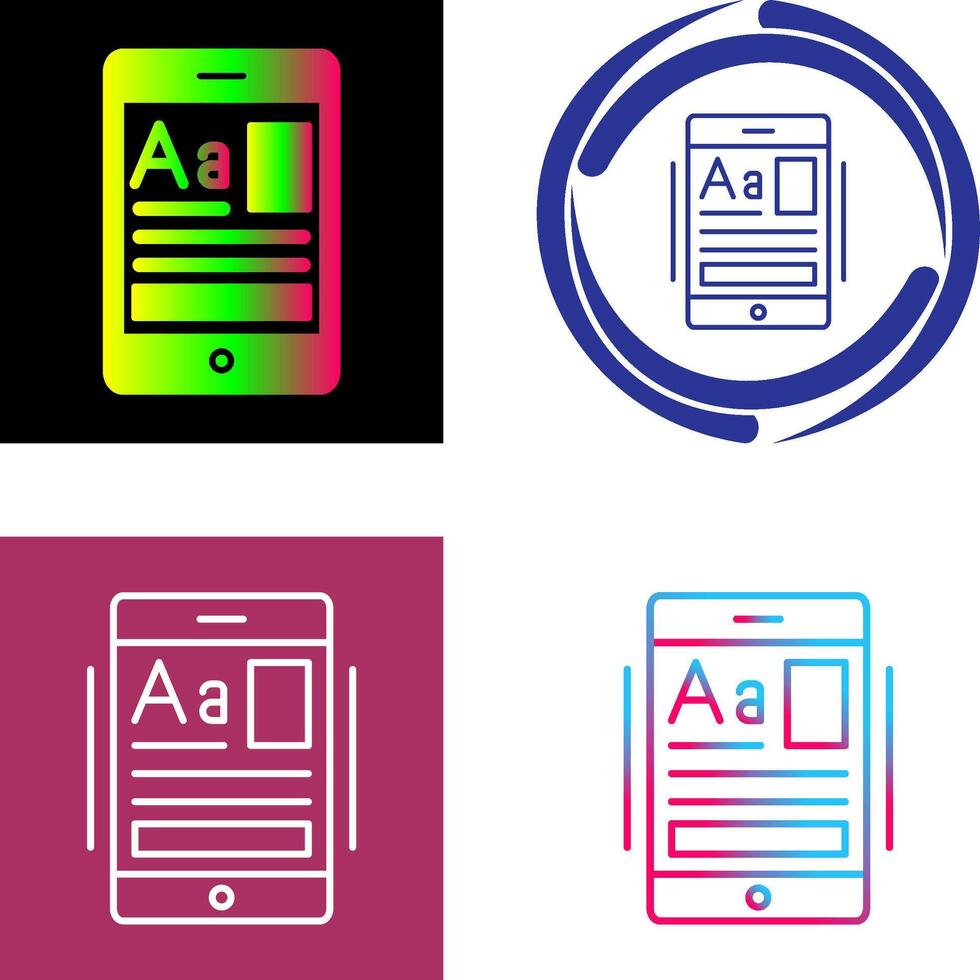 onderwijs app icoon ontwerp vector