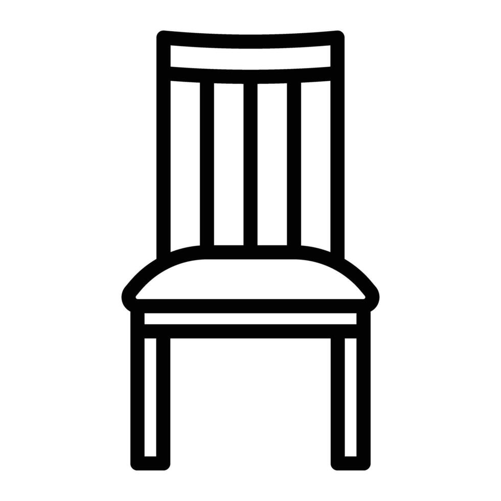 dining stoel lijn icoon ontwerp vector