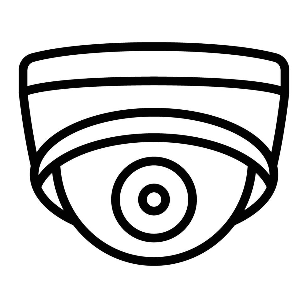 veiligheid camera lijn icoon ontwerp vector