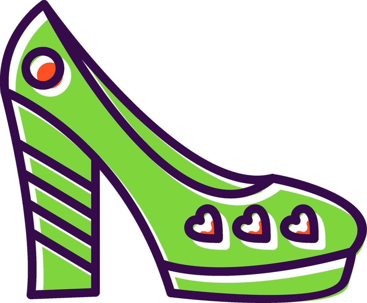 schoenen gevulde ontwerp icoon vector