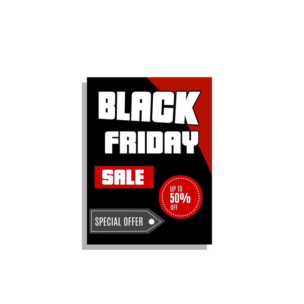 black friday flyer met creatieve en coole stijl voor grote korting op feestdagen vector