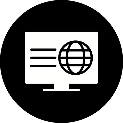 Vector webpagina pictogram