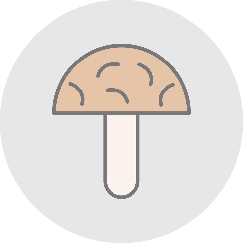 champignons lijn gevulde licht icoon vector