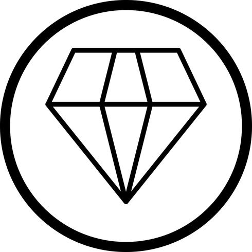 Vector diamant pictogram