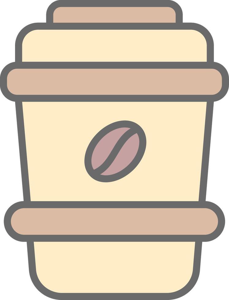 latte lijn gevulde licht icoon vector