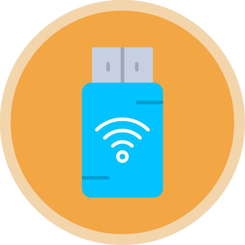 pendrive vlak multi cirkel icoon vector