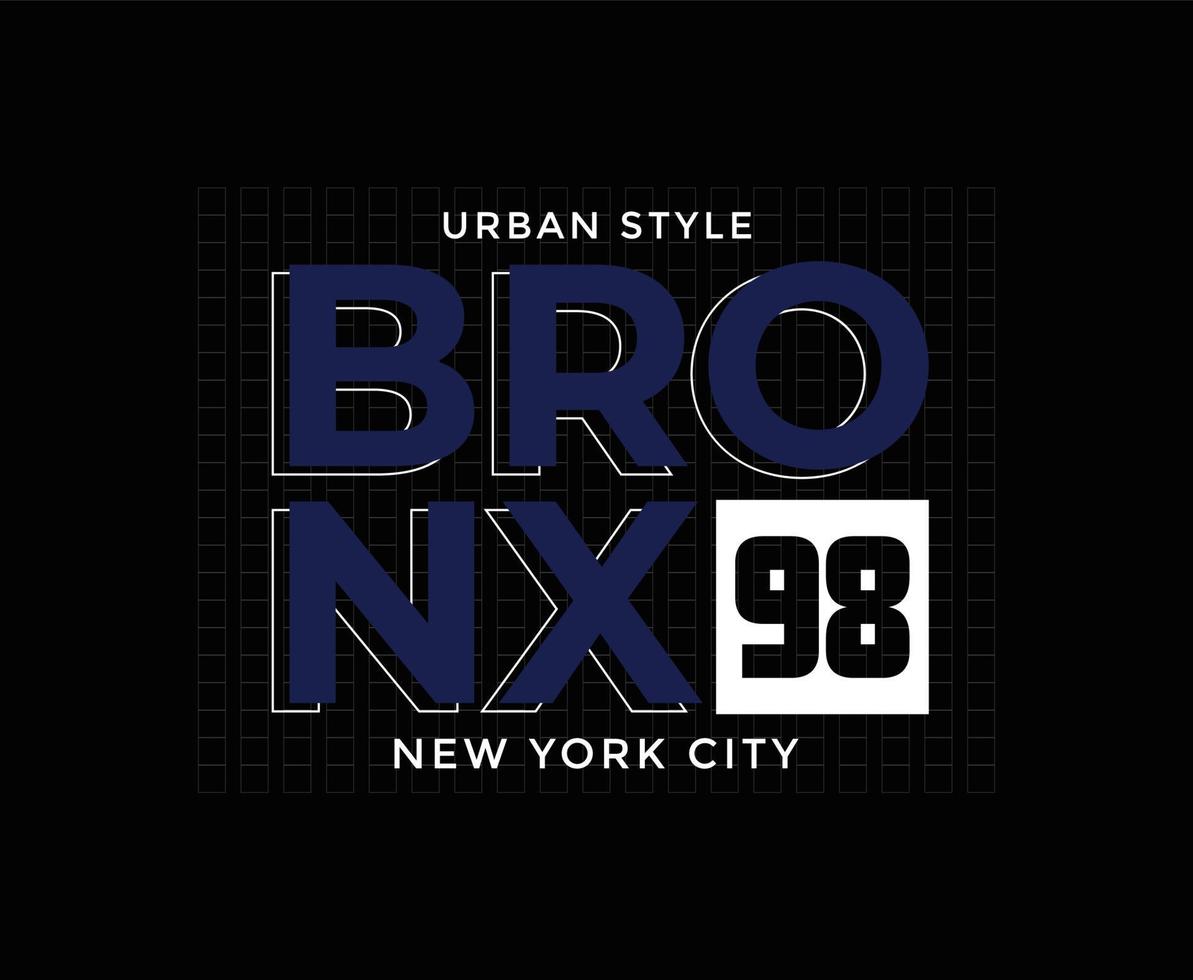 bronx new york city typografie vector t-shirt graphics