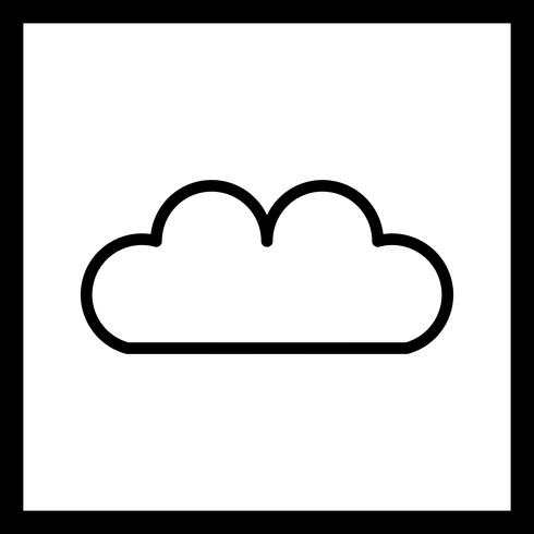 Vector wolk pictogram