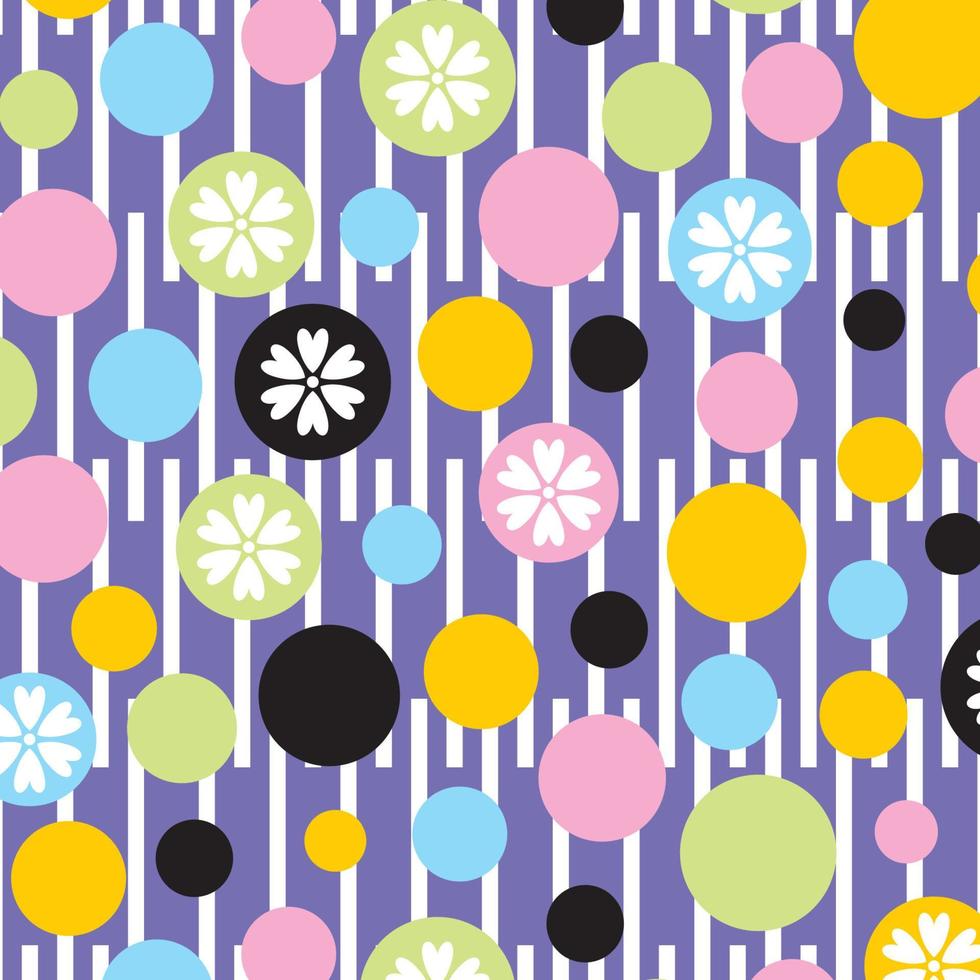 polka dot kleurrijke patroon achtergrond vector bewerkbaar