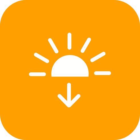 Zonsondergang Vector Icon