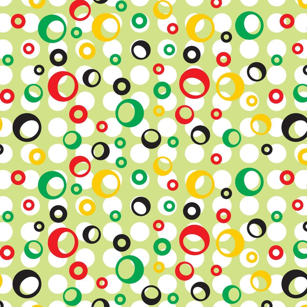 polka dot kleurrijke patroon achtergrond vector bewerkbaar