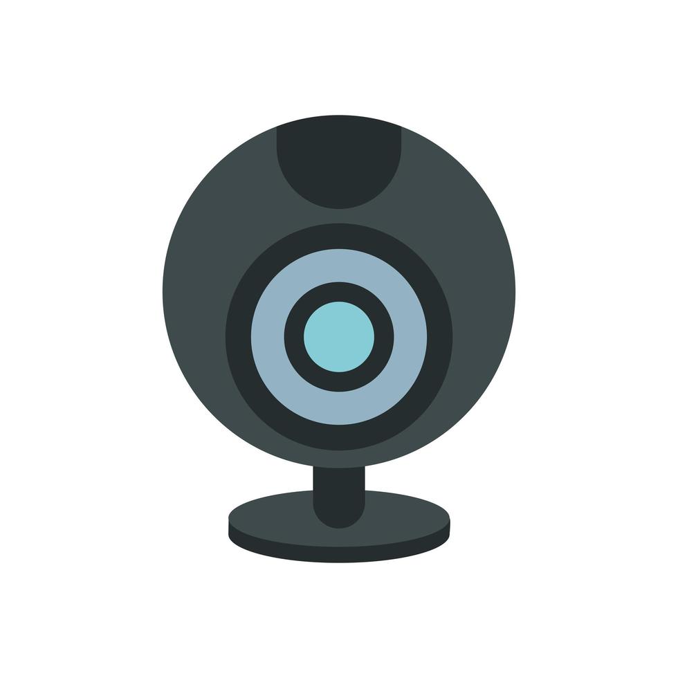 Geïsoleerde pictogram van de hardware van het webcamera-apparaat vector