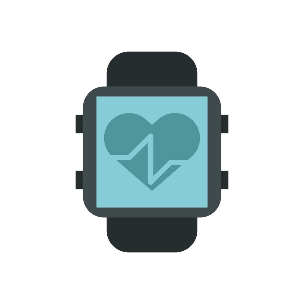 smartwatch met cardiologie-app vector