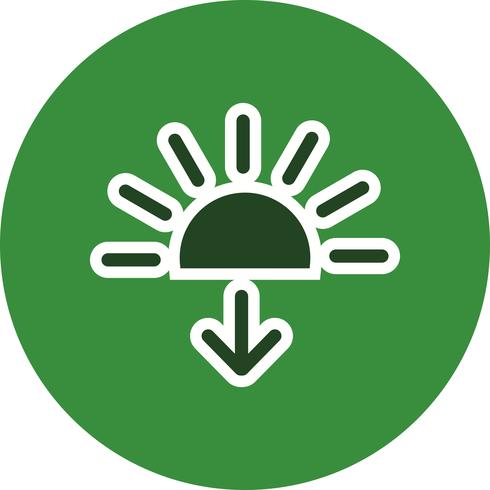 Zonsondergang Vector Icon