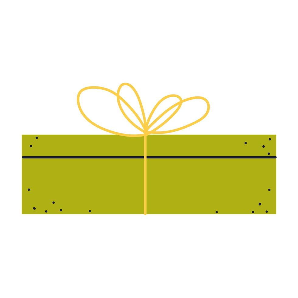 groene geschenkdoos vector