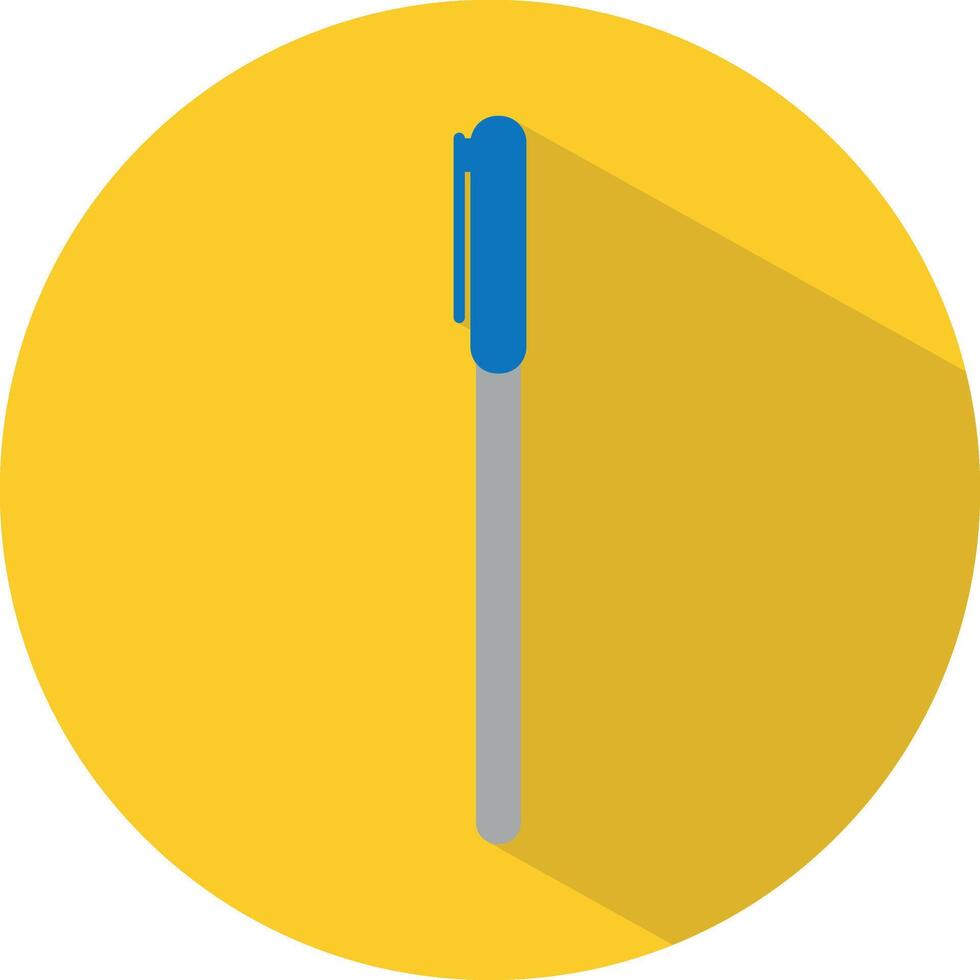 icoon van een pen in vlak stijl. illustratie. school- concept. vector