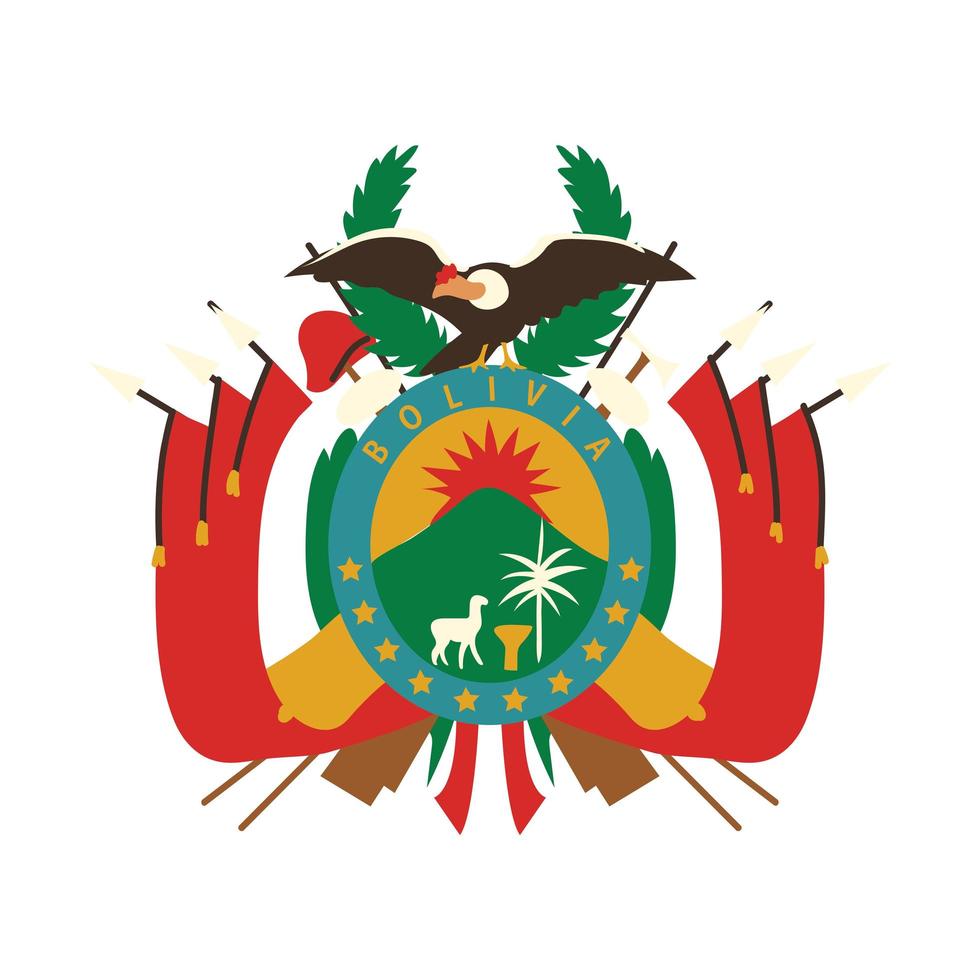 Boliviaans wapenschild vector