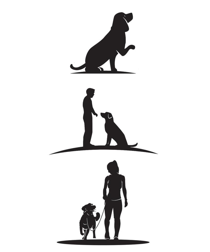 hond silhouet vector