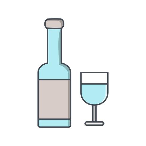 Vector wijn pictogram