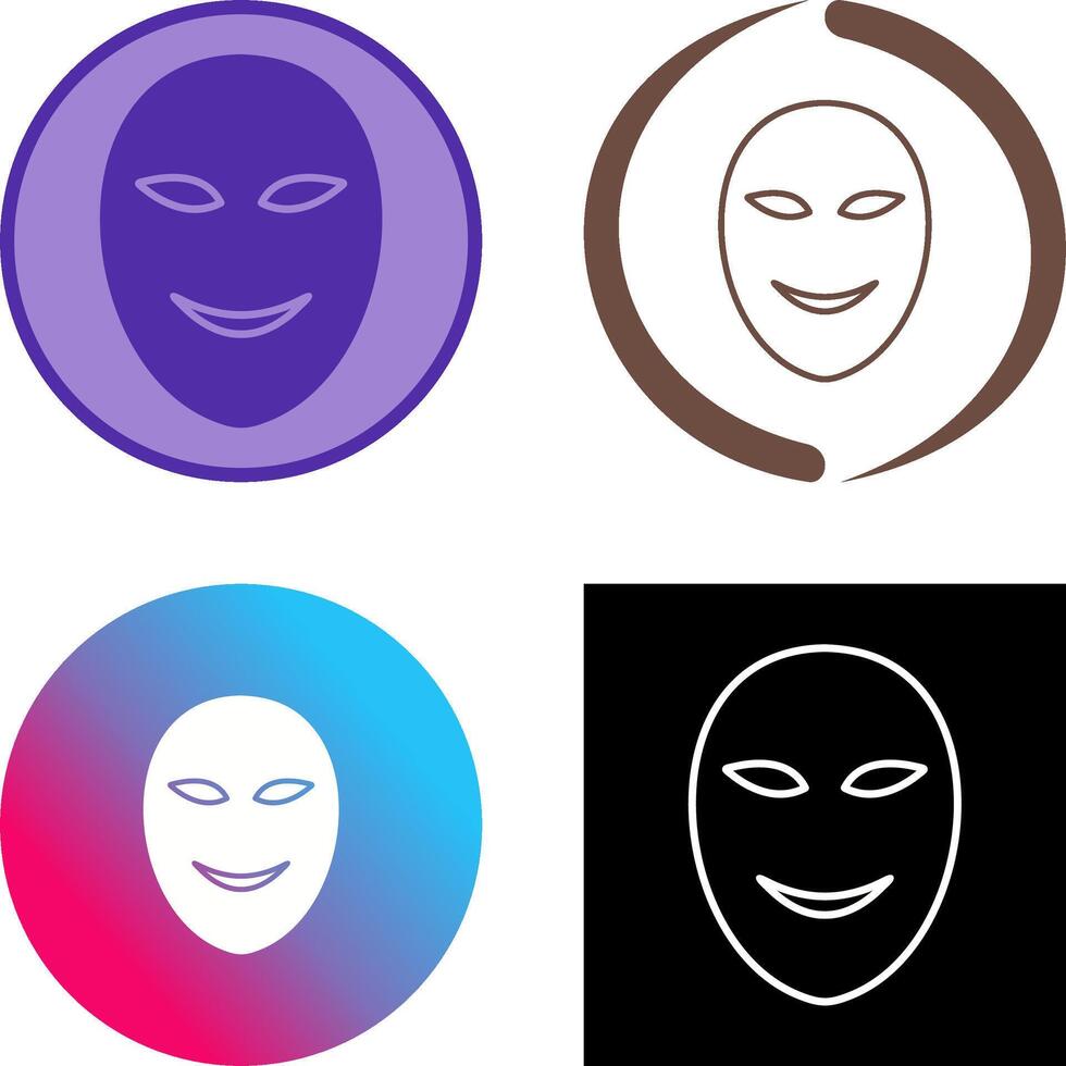 oude gezicht masker icoon ontwerp vector