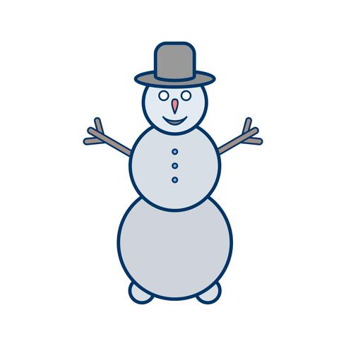 Sneeuwpop Vector Icon
