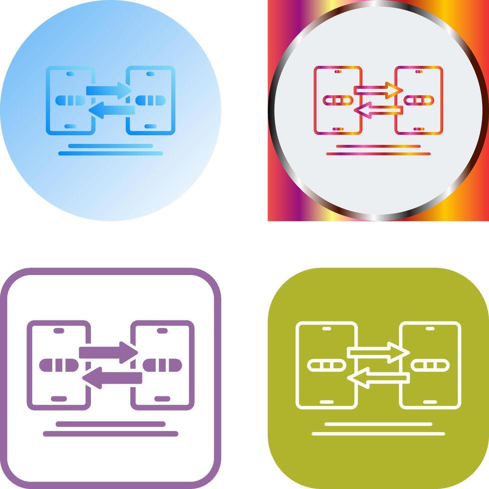 gegevens synchronisatie icoon ontwerp vector