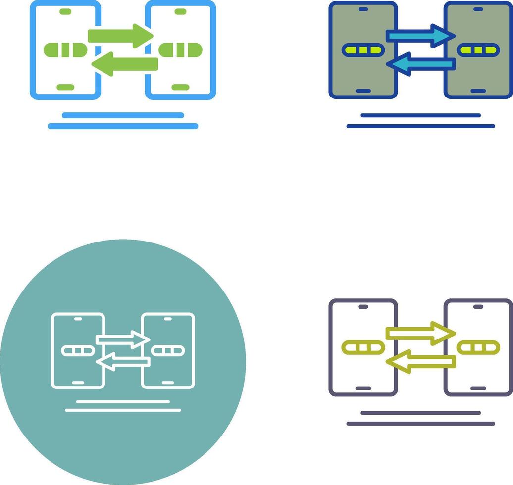 gegevens synchronisatie icoon ontwerp vector