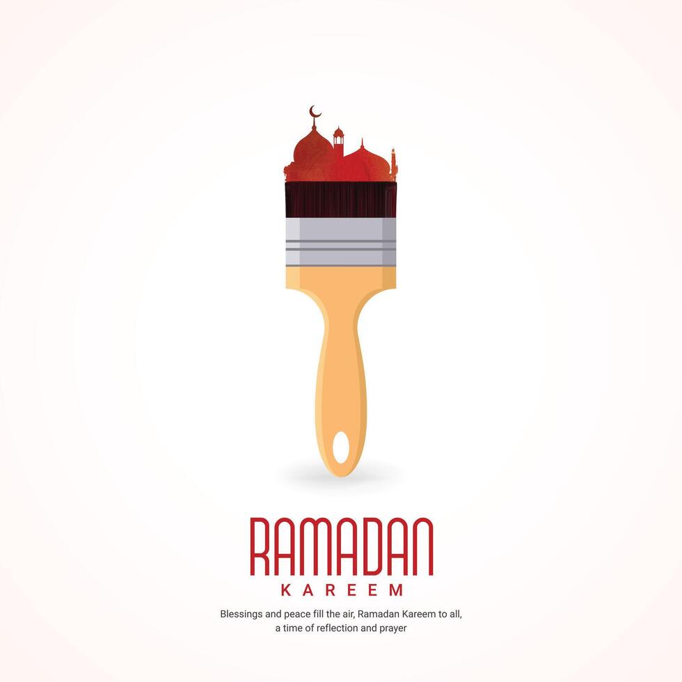 Ramadan kareem creatief ontwerp voor sociaal media advertenties vector