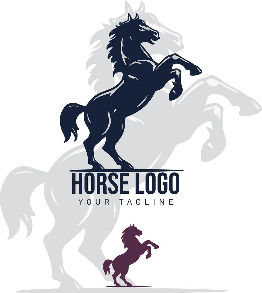 paard logo icoon sjabloon illustratie vector