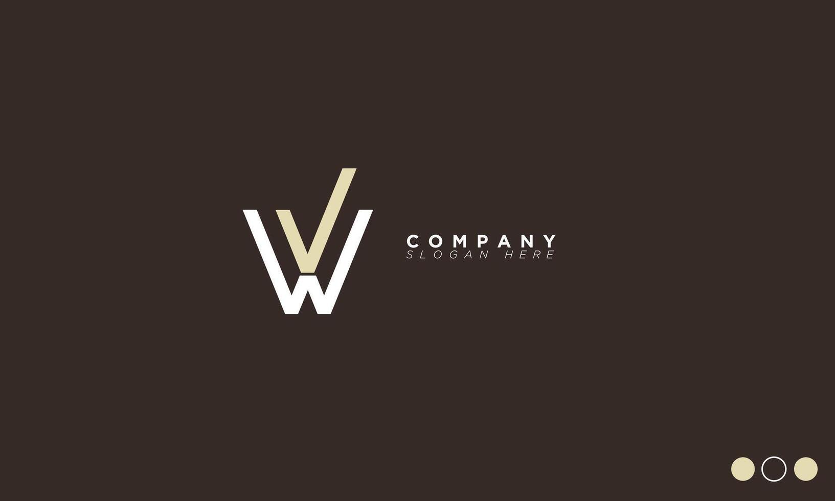 wv alfabet brieven initialen monogram logo vector