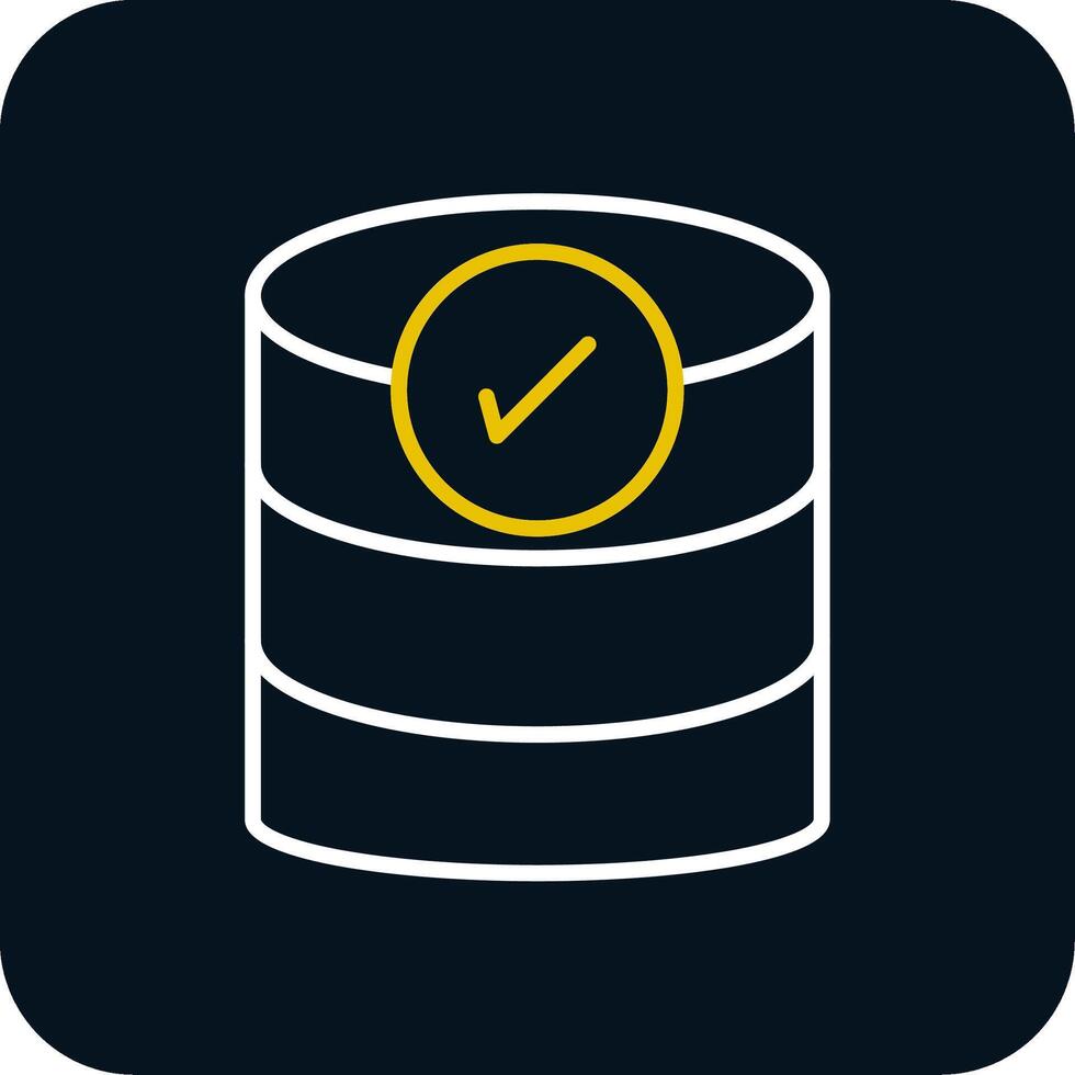 databank lijn rood cirkel icoon vector