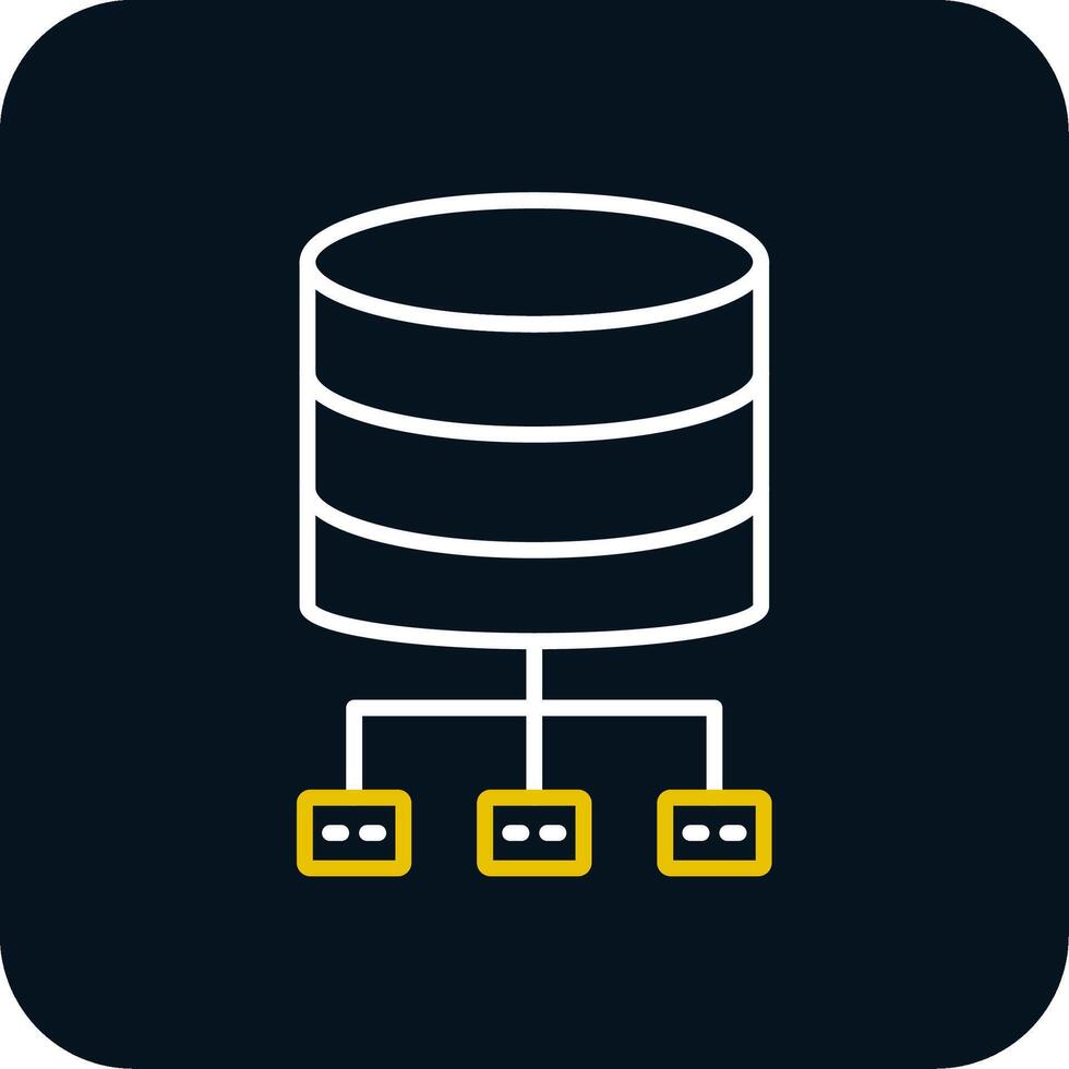 databank architectuur lijn rood cirkel icoon vector