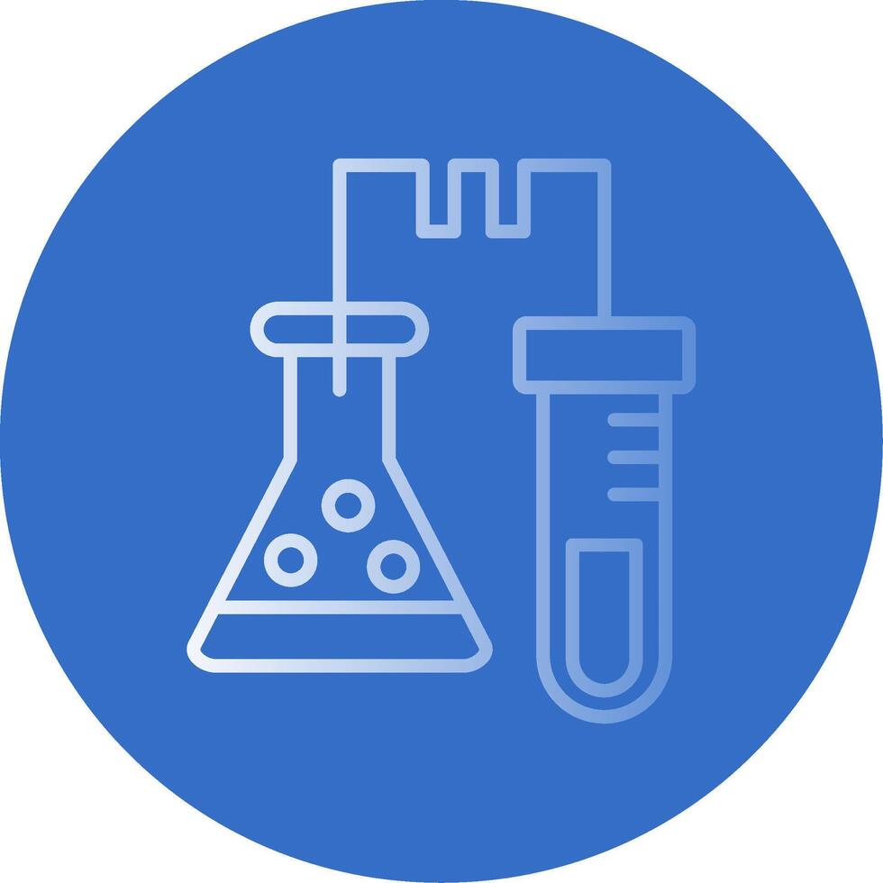 laboratorium vlak bubbel icoon vector