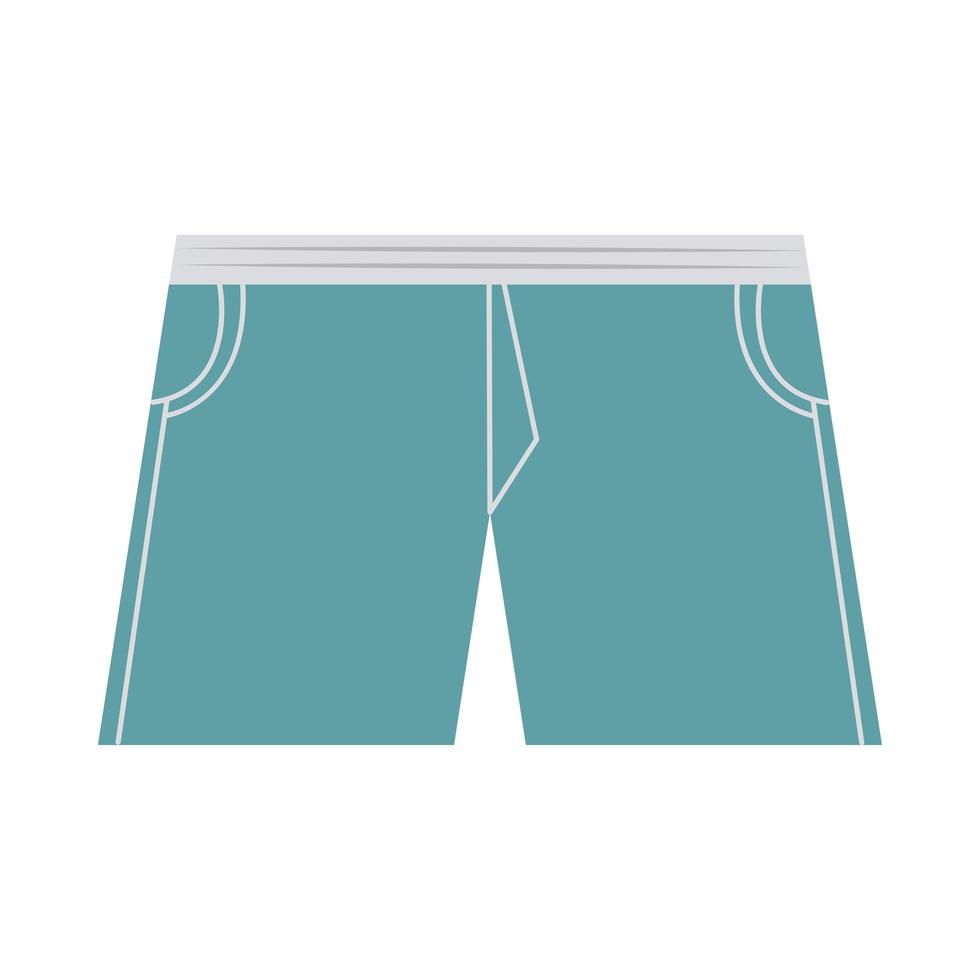 mannelijke korte broek kleding mode in vlakke stijl geïsoleerd pictogram vector