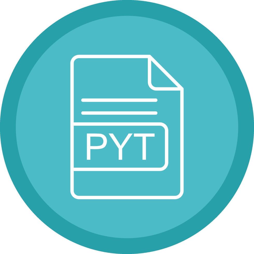 pyt het dossier formaat lijn multi cirkel icoon vector