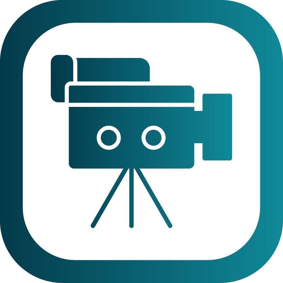 camera glyph helling hoek icoon vector