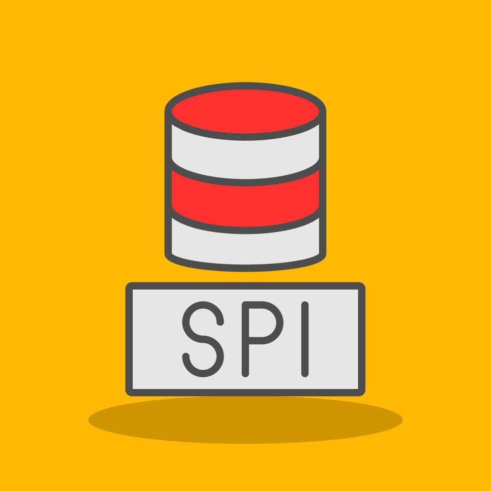 sql databases gevulde schaduw icoon vector