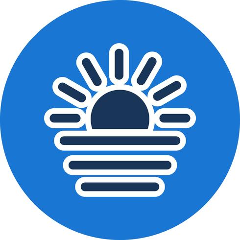 Zonsondergang Vector Icon