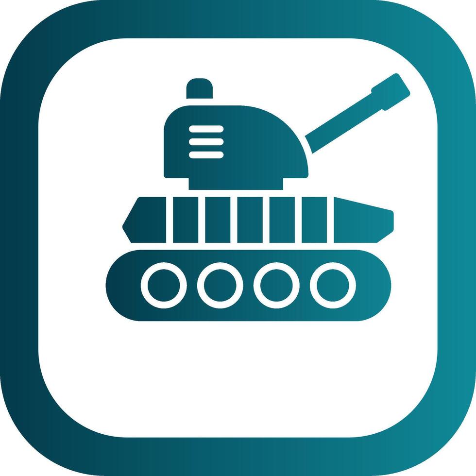 tank glyph helling hoek icoon vector