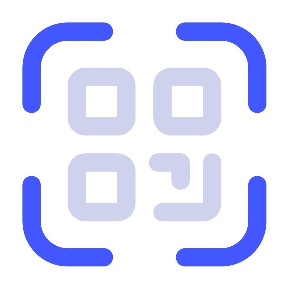 qr code icoon voor web, app, infografisch, enz vector