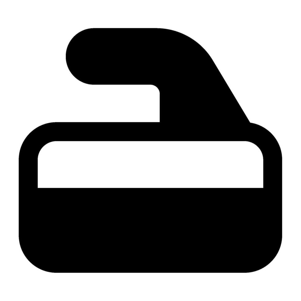 curling steen icoon voor web, app, infografisch, enz vector