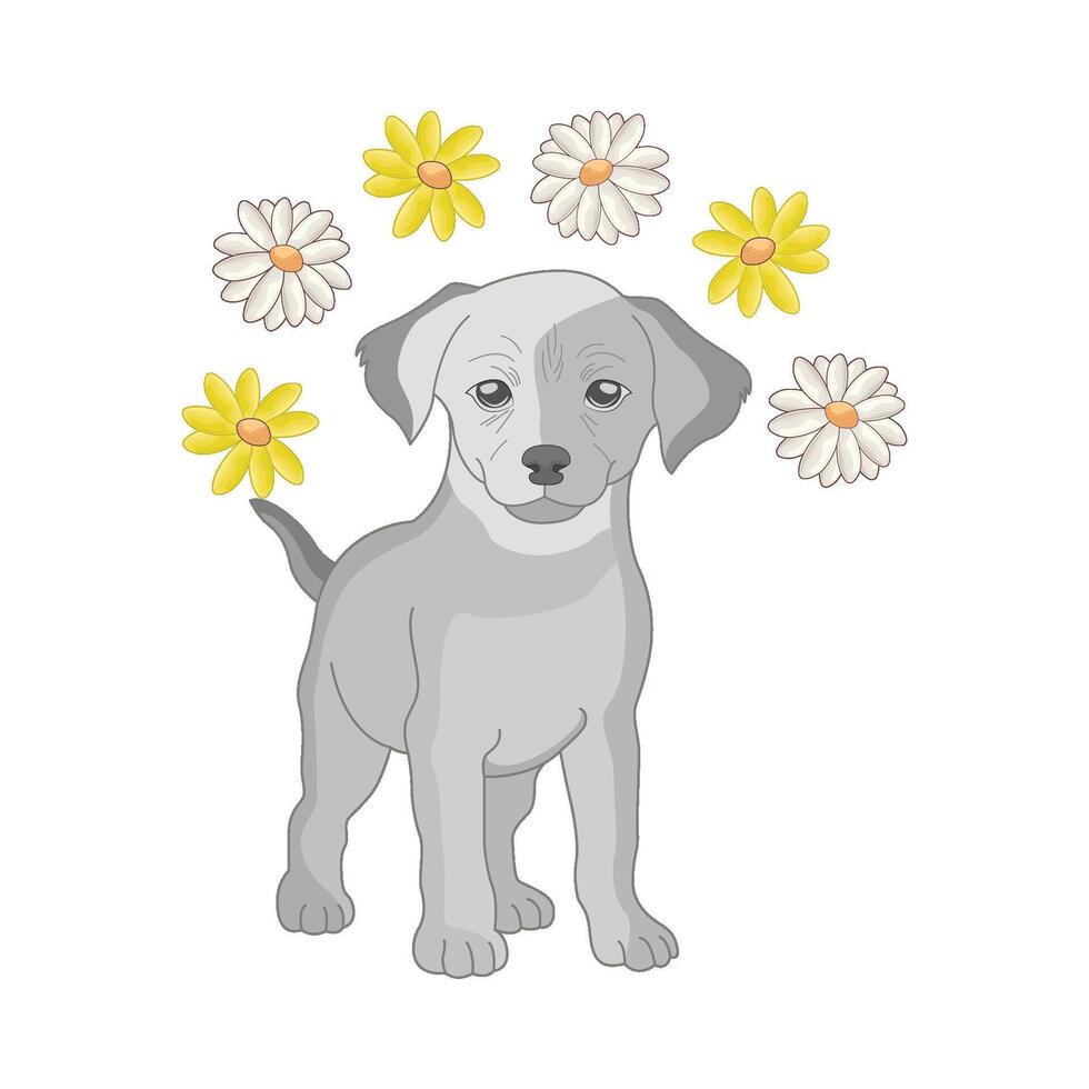 illustratie van hond vector