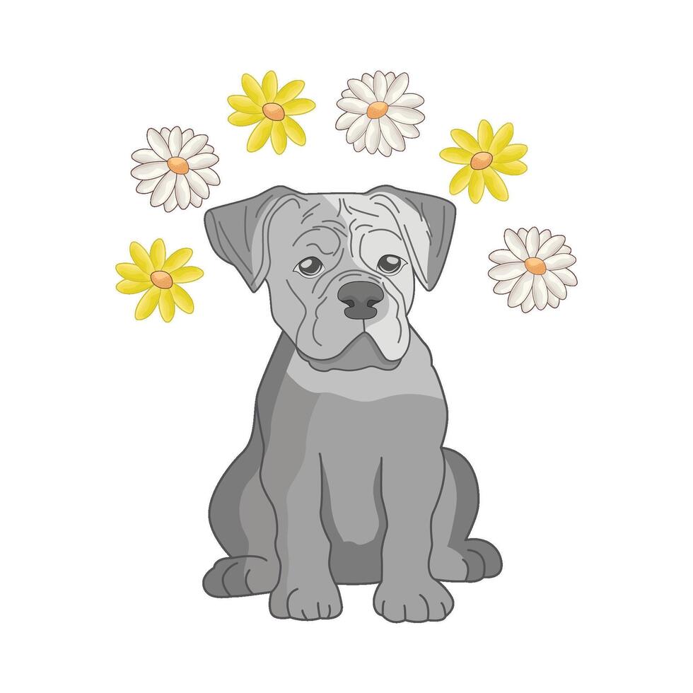 illustratie van hond vector