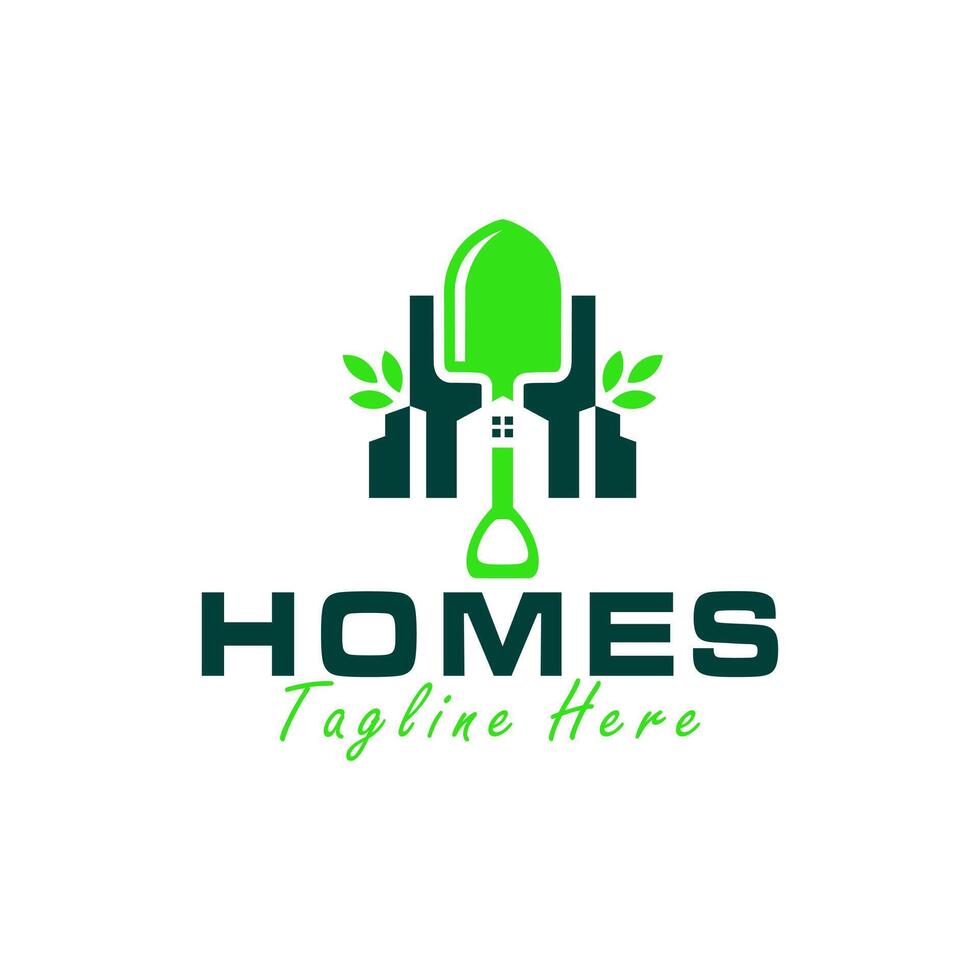 tuin huis illustratie logo vector