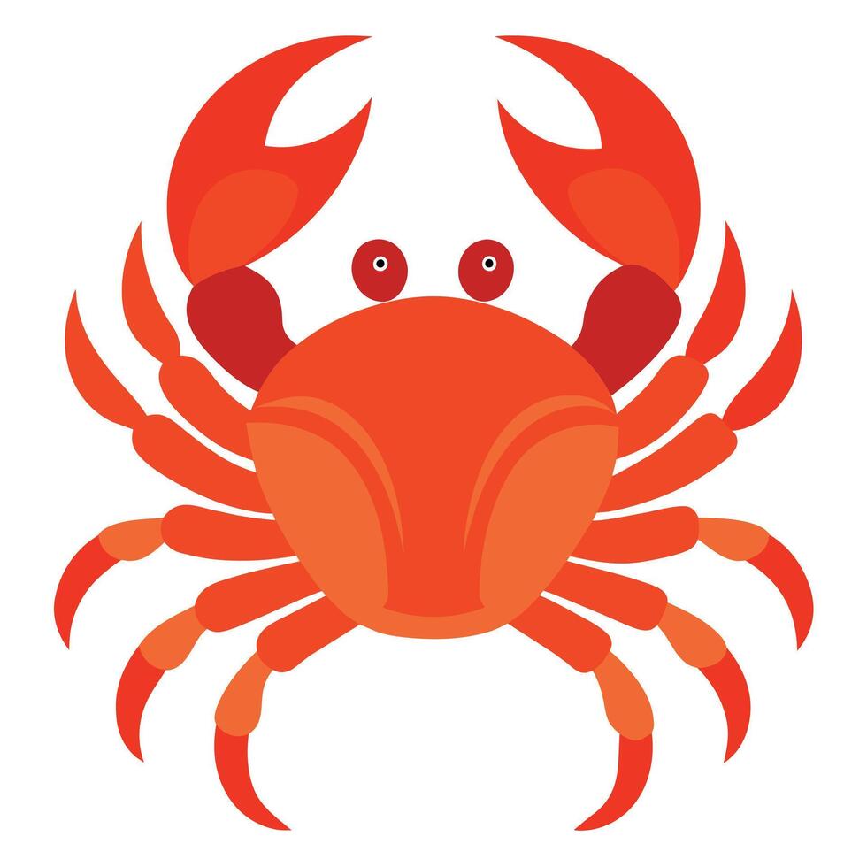 krab vlak stijl illustratie vector