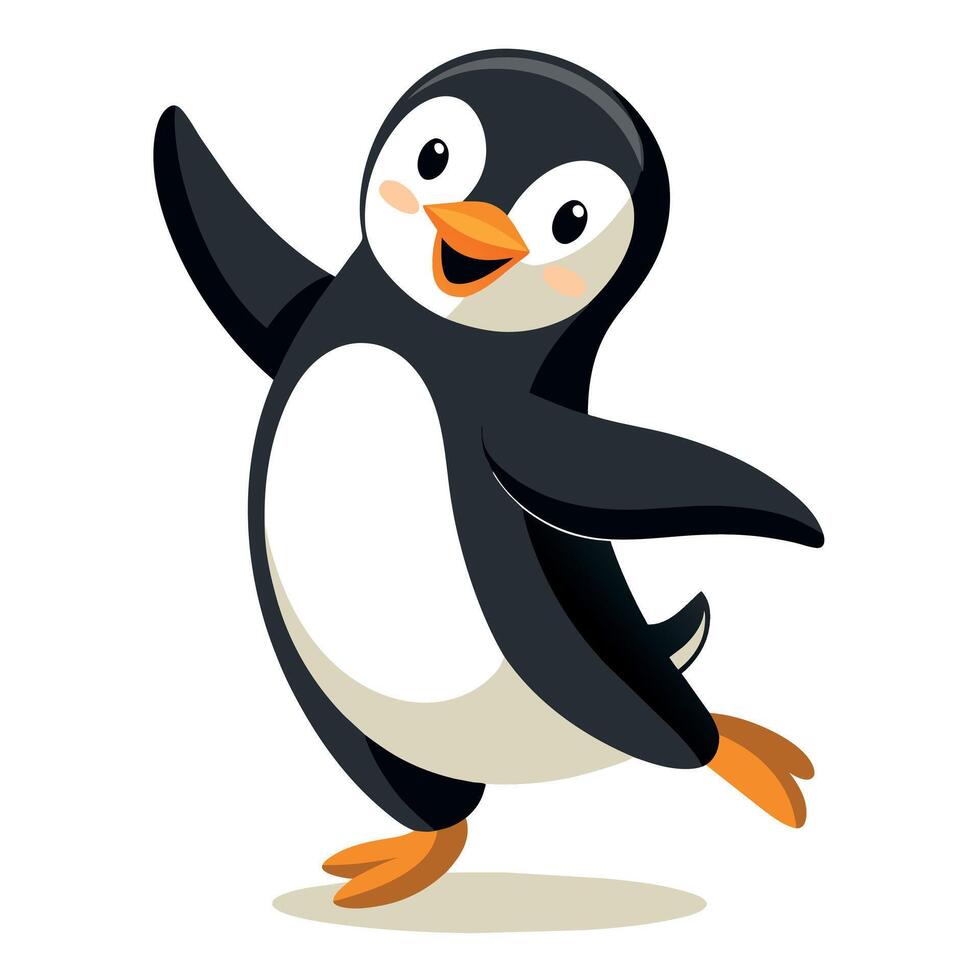 pinguïn vlak stijl illustratie vector